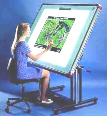 different pressures on the tablet surface. Graphics tablets provide a highly accurate method for selecting coordinate position.
