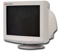 (Fig: 1.8 - Computer monitor) The operation of most video monitors is based on the standard Cathode Ray Tube (CRT). Now several other technologies exist. 2.