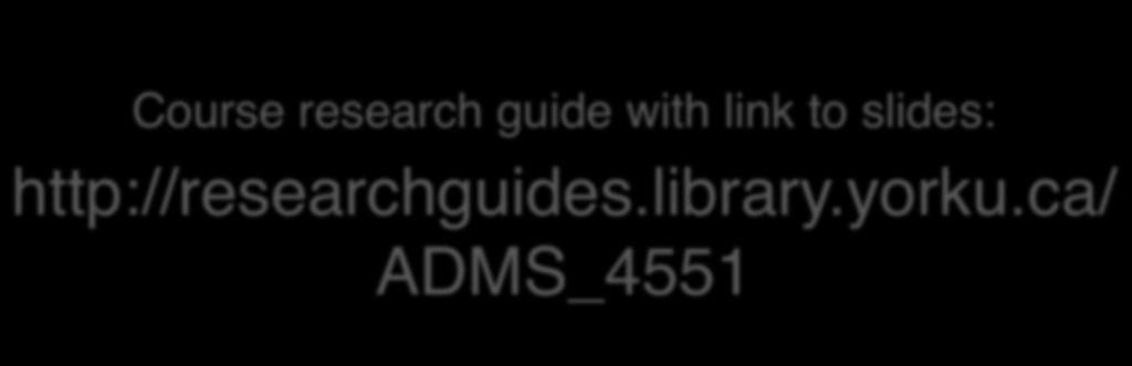 research guide with