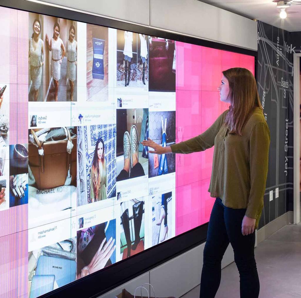 Quite appropriately, it is the largest interactive video wall found in retail, and it resides in the largest department store in the world.