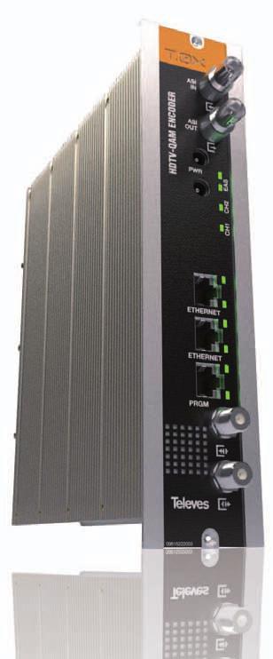HD QAM ENCODER / MODULATORS This member of the T.0X family of headend products offers MPEG-2 or H.