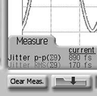 Using the 86107A with Jitter Mode requires the Option 200 Enhanced Jitter software package.