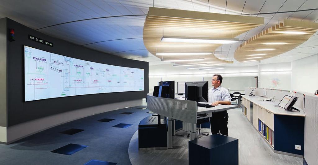 INTELLIGENT NETWORKING AND VISUALIZATION IN CONTROL ROOMS Modern visualization and network technology for the flexible application of control rooms While a lack of technological possibilities in the