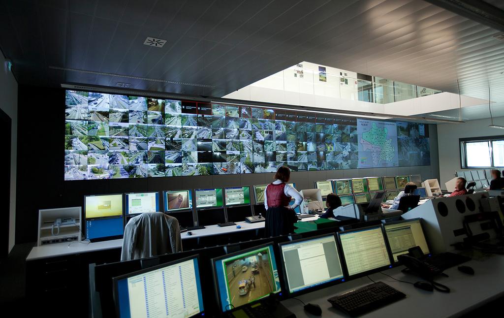 Control center for traffic monitoring at