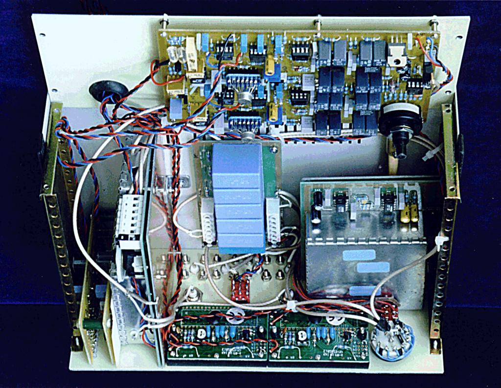 Install the generator module and notch filter/preamp modules and connect up the free end of the notch filter input coax to the DC bias buffer PCB output terminal strip, to the left side terminal