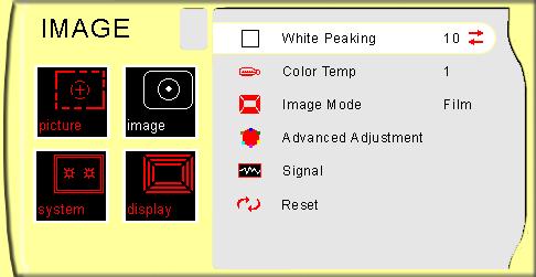 User Controls The Deinterlacing sub menu is supported under the S-video, composite video, and component video input sources.