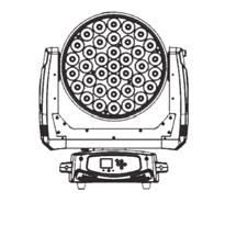rs ALL IN 1 FIXTURE 498 330 594 - Bright RGBW LED based wash zoom moving head - Designed for pro user and long distance installation - As bright as majority of the lamp based 1200 wash - 14-51