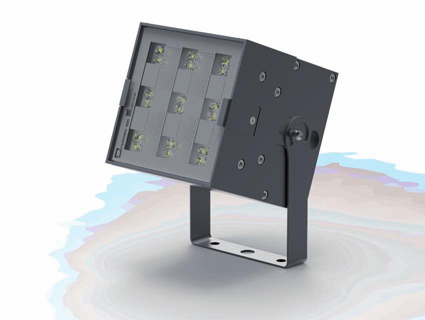 QUADRO q1oo new RGBW WHITE 3000 K WHITE 5600 K 11 24 36 150 - Modular - Versatile tool for light design and architectural applications - More Q 100 can be assembled together in different pan and tilt