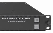 Features & Benefits 6 independently timeable programmable reference outputs Bi-level or Tri-level outputs selectable 2 Independent Time Code outputs Input (optional on 5600MSC, standard on 5601MSC)