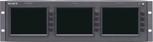 Multi-display Type LMD Series monitors The multi-display type LMD Series monitors integrate high-quality LCD panels into an extremely thin and lightweight, 19-inch rack-mountable chassis and can be
