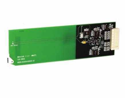 R-Series Rackmount Cards and Frames R44E R44E Four Channel SDI to Composite Analog Converter 4 Channel SDI to NTSC/PAL Converter 4 Separate SDI Inputs 4 Separate Composite Analog Outputs Built In