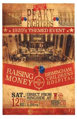 uk Enjoy a night of exhilarating boxing in aid of Birmingham Children s Hospital at the glamorous Town Hall. Full bar, food served, LIVE peaky blinders themed band! Prize for best dressed.