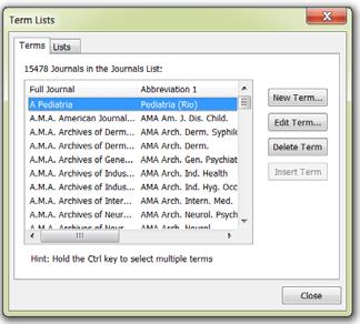 This allows you to use output styles that require either full title or abbreviation.