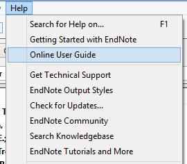 7. Help and Problem Solving Technical Support Download EndNote Contact the UTAS Service Desk, service.desk@utas.edu.