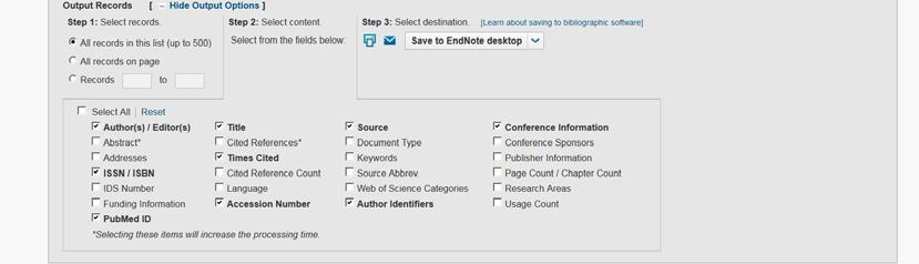Step 3 is for specifying where the selected data is to be sent. Aside: Do not be distracted by an option such as.