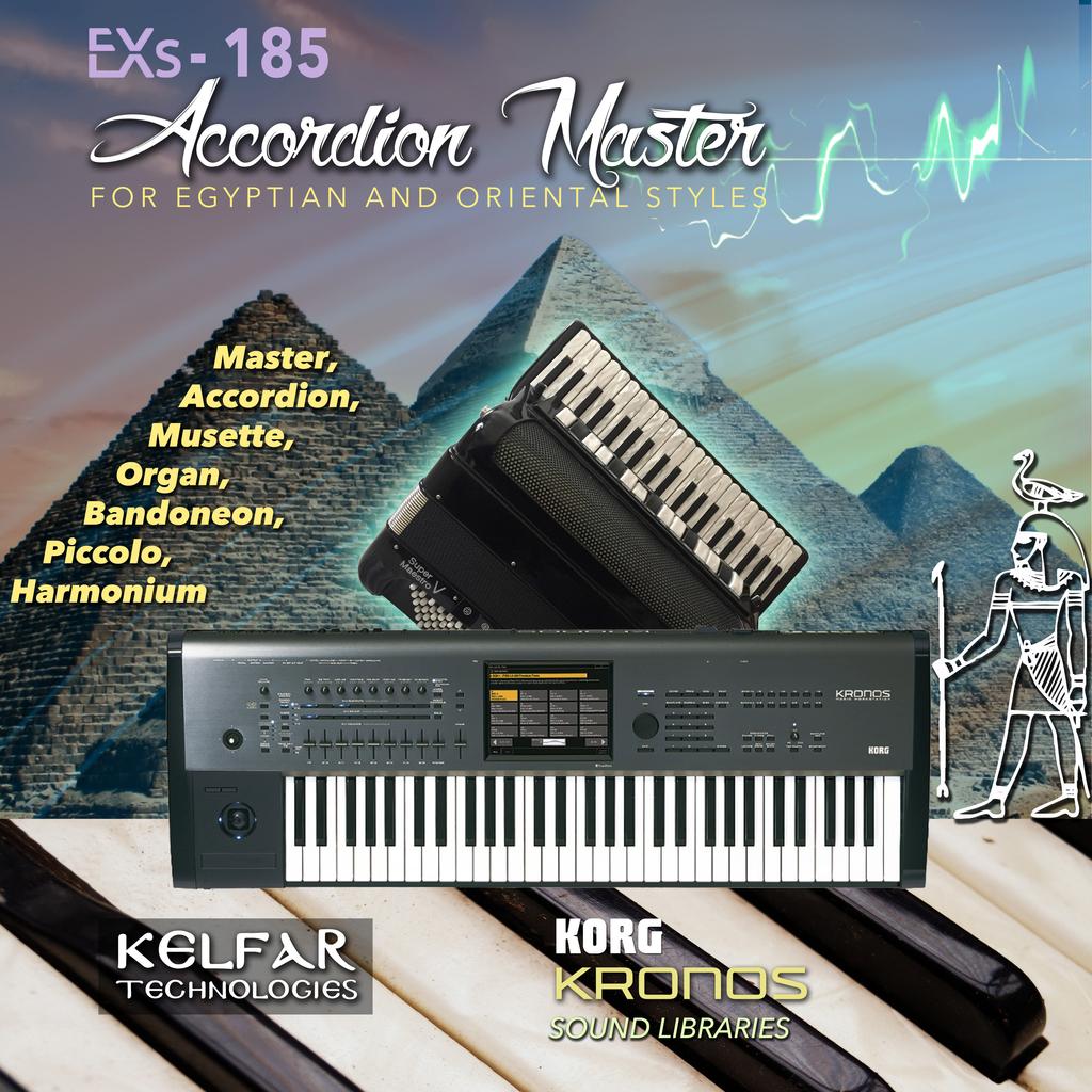 EXs-185 Accordion Master Voice Name List Kelfar Technologies Karim El-Far 7486