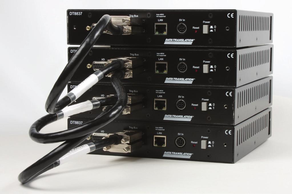All the I/O channels are completely isolated from each other and from the computer, allowing noise-free data to be sampled in tough industrial environments.