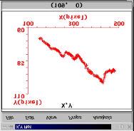 8. XY Plot a. Displays and graphs the calibrated X, Y position of the object being tracked 9. <r> Plot a.
