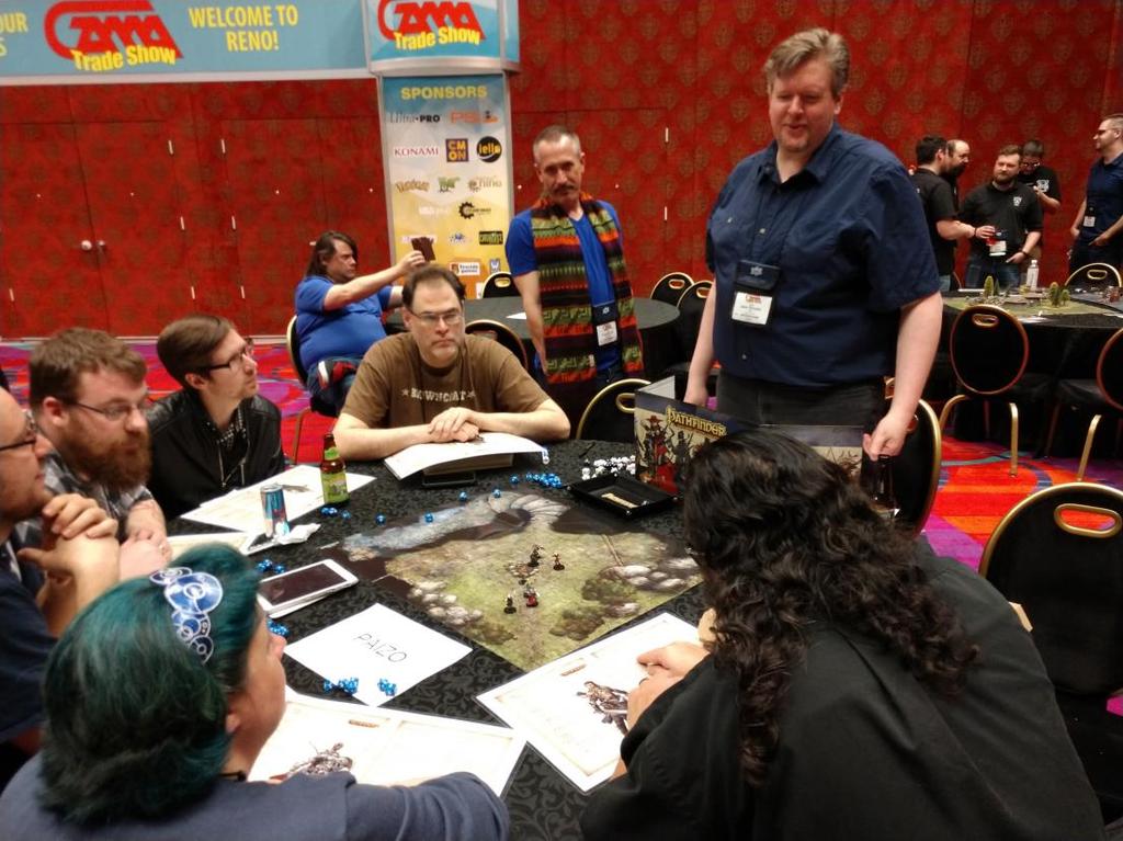13 GAME NIGHT TABLES Demo your products at games night Monday Game Night $450 36 round Located in Tuscany Ballroom 7 p.m. - midnight Tuesday RPG and Minis $300 Night 36 round Located in Sorrento Ballrooms 9 p.