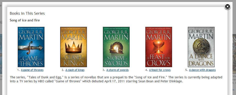 Titles: Lists individual titles based on your selection. Click on the title underneath the book jacket to search the catalog for that title.