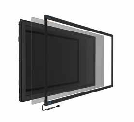 INFRARED TOUCH OVERLAY S2 SERIES The Thinnest IR Touch Overlay For The Slim Display The REV S2 Multi-touch overlay offers an elegant and accurate touch experience for both integration and as an