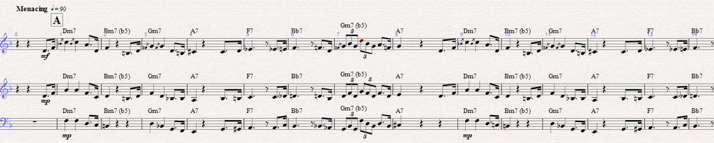 16 th May, 2014 A Section I have filled in the harmonies in