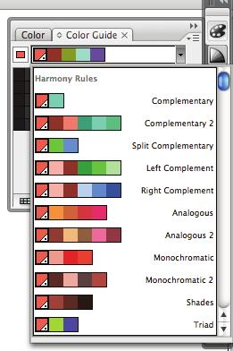 About color groups and Colour Guides A color group is an organization tool that lets you group related color swatches together in the Swatches panel.