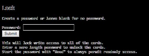 20.1 User Passwords To facilitate increased security the COM51 user interface is locked via a user password. The default password is, com3k.