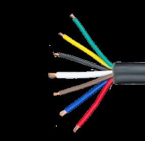 Main Cables 7 Core Main Cables* 7CMF1 7CMF2 Part No. 7CLC 7 Core Main Cable 3 way connector with 200mm of cable 1m 2m Function AWG Wire Gauge and Amperage Draw @13.8V Wire Colour Gauge Amp Max No.