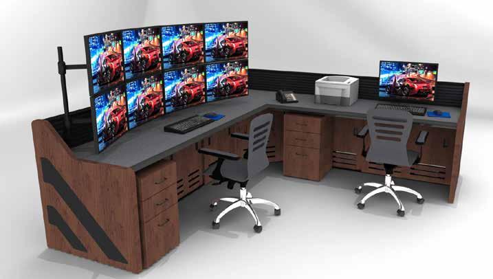 The Command Watch series of control room furniture consoles represents an excellent value proposition and offers the following key benefits: Advanced Wire Management using a cable trough running