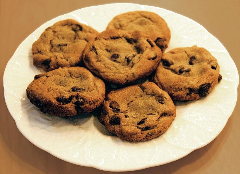 March recipe: Chocolate chip cookies Ingredients 1 cup (2 sticks) (226 grams) unsalted butter, room temperature 3/4 cup (150 grams) granulated white sugar 3/4 cup (160 grams) firmly packed light