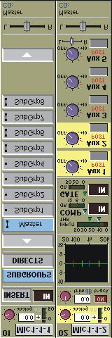 Chapter 2 2.2.5 Routing Module... At the bottom of the input channel display is the Routing Module.
