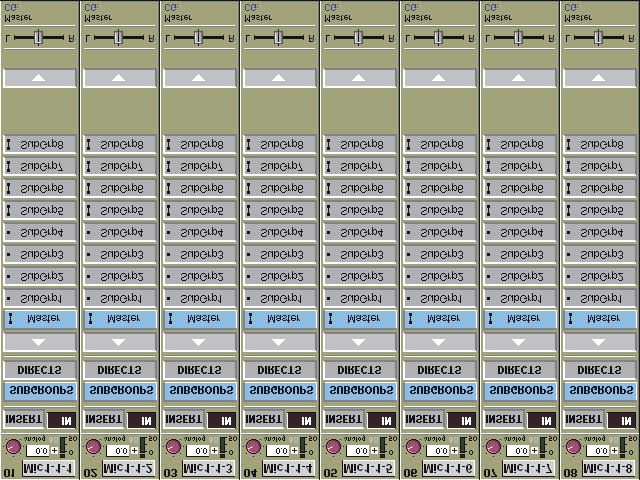 Chapter 2 2.2.6 The ALL Button... The All button provides a quick way of displaying all the Input, Aux or Routing modules for a bank of eight channels.
