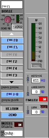 You will see Signal Groups for each type of buss which is in the current console configuration (eg Mono, Stereo, LCRS etc) Touching the Signal Group buttons will show the separate legs of each buss