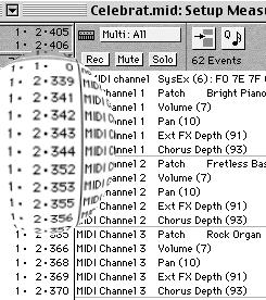 Or, the setup data occupying four beats could easily be condensed into two or three.