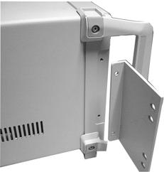 These mounting brackets may be left attached to the front panel bezel. Figure 5-4.