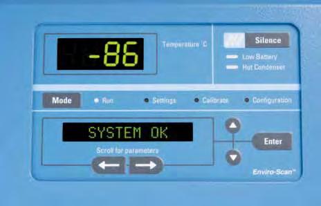 Easy to use microprocessor control Mode: Select run, settings, calibrate or configuration mode Temperature: Displays actual and sample probe (optional) temperatures Audible/Visual Alarm Low Battery