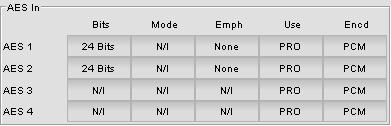 The swap option interchanges the right and the left audio channels. The sample rate converter can be set to either auto or off.