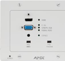 Digital MeDia SwitcherS AVB-WP-TX-MULTI- DXLINK DXLink Multi-Format Wallplate Transmitters Analog & Digital Video Audio White Black (FG1010-320-WH) (FG1010-320-BL) OVERVIEW The DXLink Multi-Format