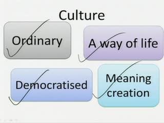 (Refer Slide Time: 24:58) So; obviously, when we begin to talk about Cultural Studies, the first question that should come to our mind is what is culture.