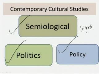 (Refer Slide Time: 48:20) Contemporary Cultural Studies; however, is slightly different. It has taken on different hues and colors.