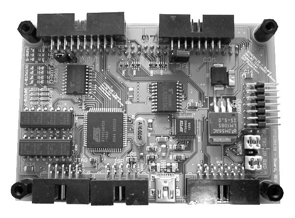 Prototyping an Ambient Light System - a Case Study 7 Figure 7. Controller boards with Atmel Processor.