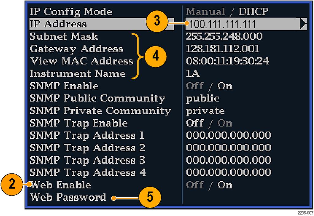 Installation Variations 3. Set the IP Config Mode to Manual or DHCP, depending on your network setup. 4.