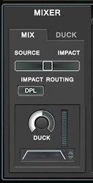 In the impact routing section it is possible to change the impacts audio path, so that the impacts bypass the doppler engine.