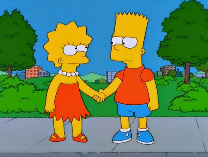 Bart vs. Lisa vs. Fractions The Simpsons is a long-running animated series about a boy named Bart, his younger sister, Lisa, their family, and their town.
