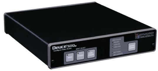 532 VIDEO SCALERS COMMUNICATIONS SPECIALTIES (CSI) DEUCE FAMILY Intelligent Video Scalers CSI s Deuce family are affordable, high performance, intelligent scalers that provide conversion of NTSC and