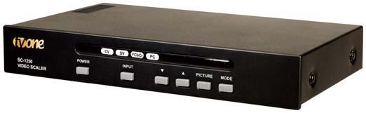 542 VIDEO SCALERS TV ONE SC-1250 Video Scaler (Up Converter) The SC-1250 is a high-performance, low-cost video scaler that transforms component, composite or S-Video into standard RGBHV computer