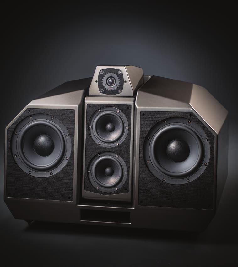 WATCH Center Specifications The distinctive form factor of Polaris presented the obvious challenge of making a low profile loudspeaker create an acoustic image of the appropriate height for either a