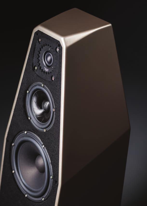 distortion. The 5.75 inch midrange driver is remarkably smooth throughout its bandwidth (which extends flat to 3.5 khz, facilitating the elevated crossover point to the tweeter).