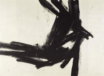 Slika 15: Franz Kline,»Corinthian II«, 1961, olje na platnu Na tej sliki vidimo Klinove ogromne, drzne in samozavestne poteze čopiča, kar ponavlja na ostalih delih, od malih risb do velikih platen